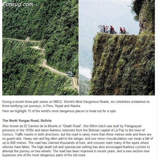 Worlds Most Dangerous Roads