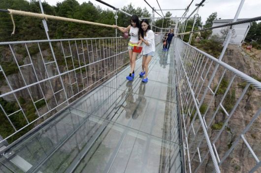 People Scared Of Worlds Longest Glass Bridge