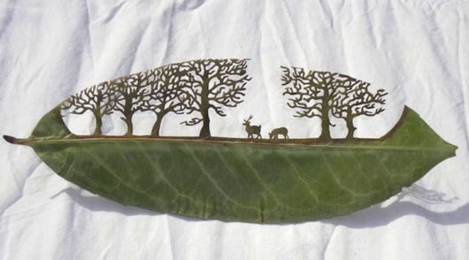 Stunning Leaf Carving Artwork