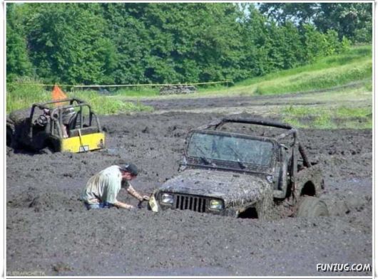 Crazy Mud Baths While Driving
