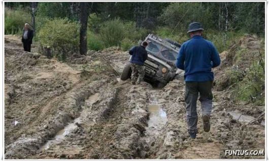Crazy Mud Baths While Driving