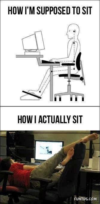 How I Am Supposed To Sit