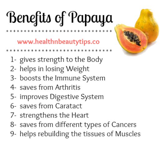 The Health Benefits Of Papaya