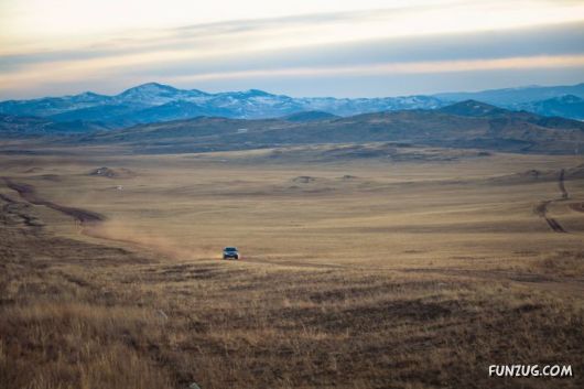 Frozen Lake Baikal In Siberia, Russia