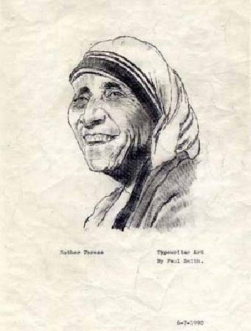 Amazing Drawings Created On Typewriter