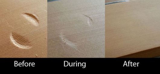 Remove Dents From Wood With An Iron