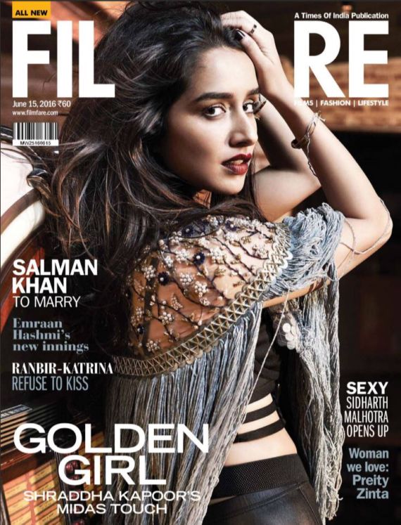 Shradhha Kapoor Shoots For Filmfare June 2016