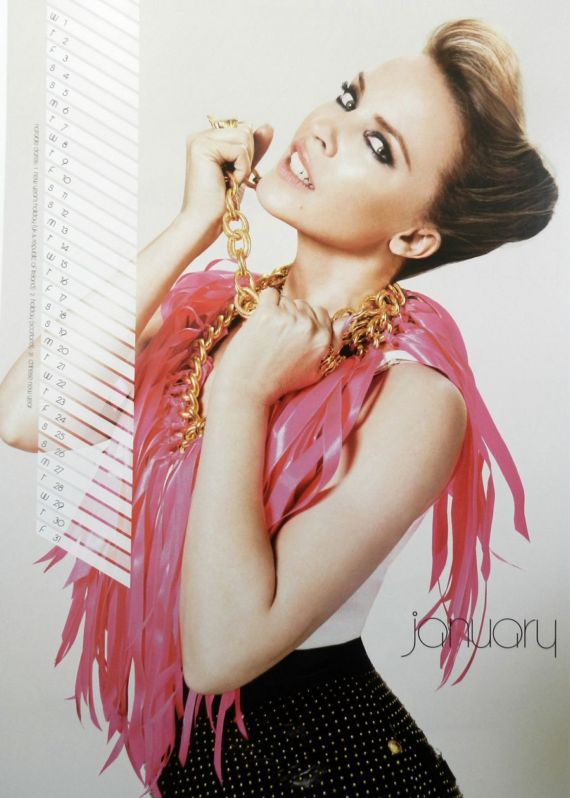 Click to Enlarge - Kylie Minogue Official 2014 Calendar