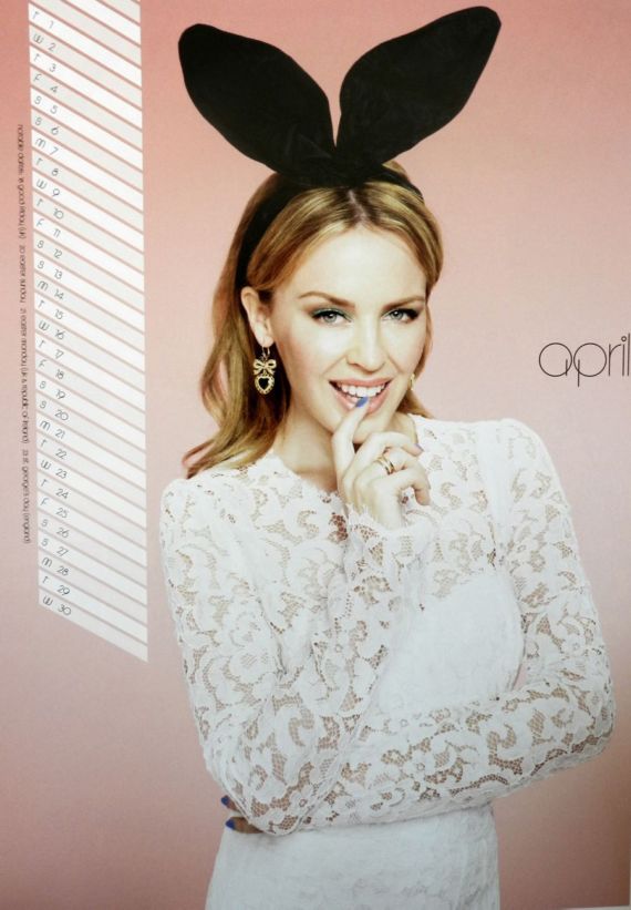 Click to Enlarge - Kylie Minogue Official 2014 Calendar