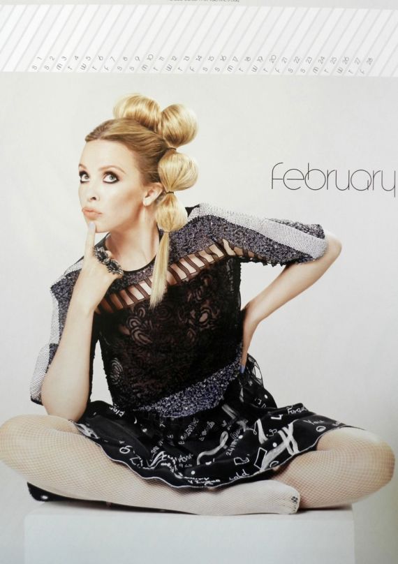 Click to Enlarge - Kylie Minogue Official 2014 Calendar