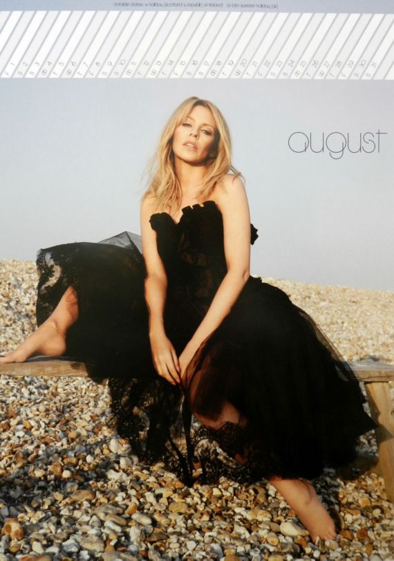 Click to Enlarge - Kylie Minogue Official 2014 Calendar