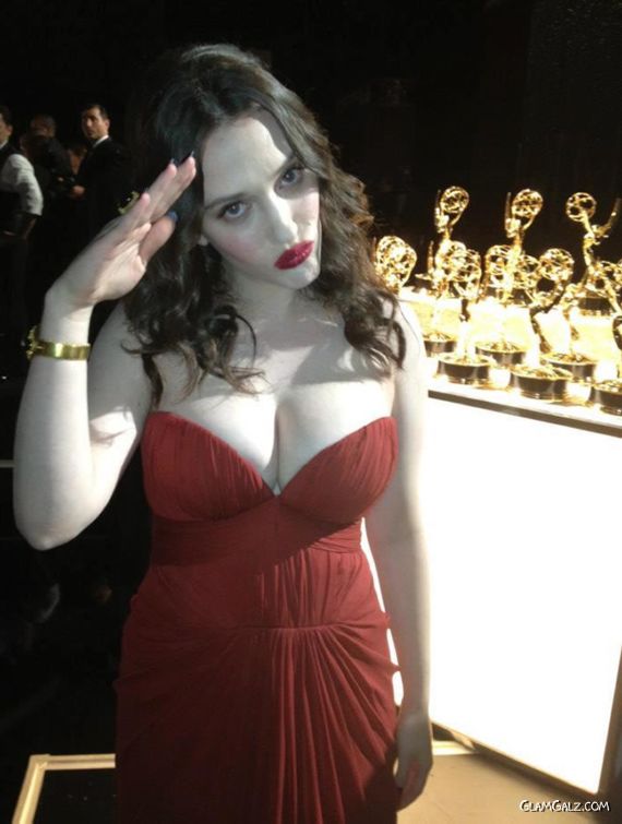 Kat Dennings At 64th Primetime Emmy Awards
