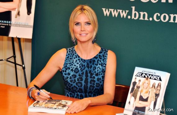 Heidi Klum Promoting Project Runway Book